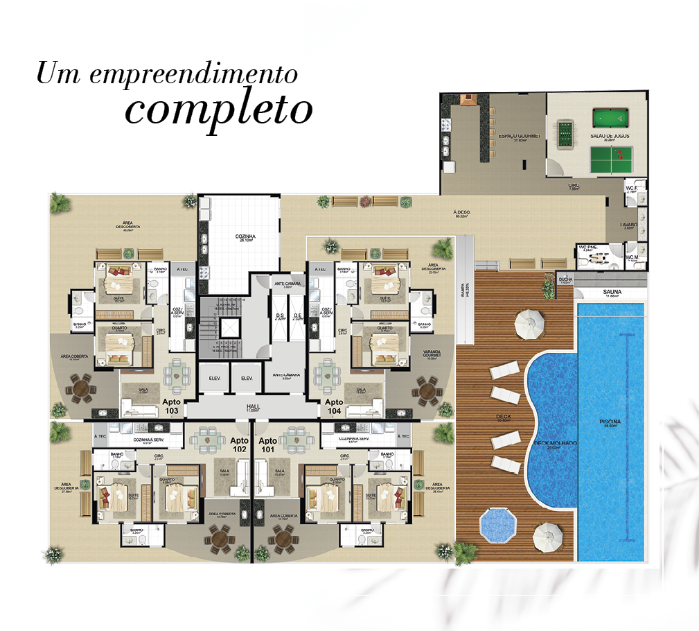 Área de lazer completa